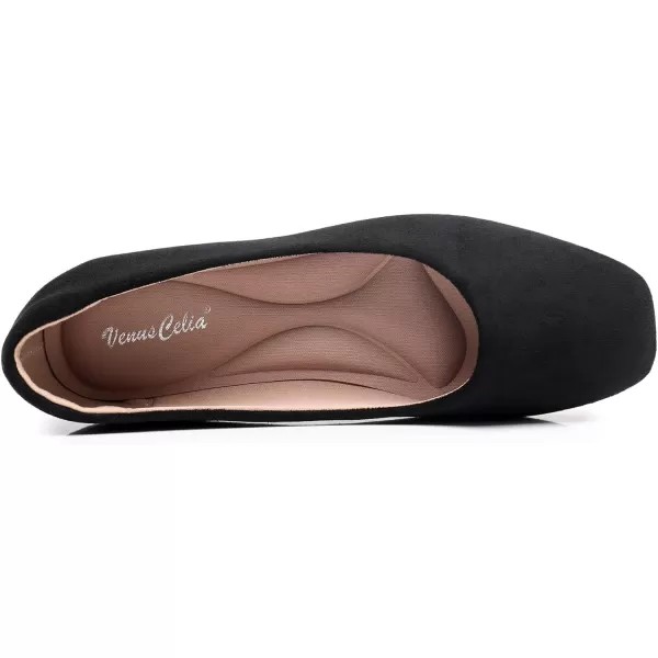 VenusCelia Women's Tile-Toe Flat Shoe