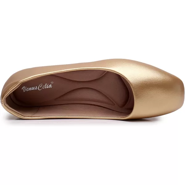 VenusCelia Women's Tile-Toe Flat Shoe