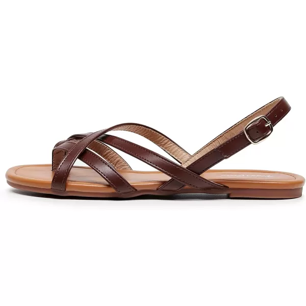 VenusCelia Women's X-Band Strap Flat Sandal