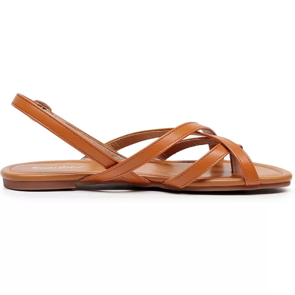 VenusCelia Women's X-Band Strap Flat Sandal