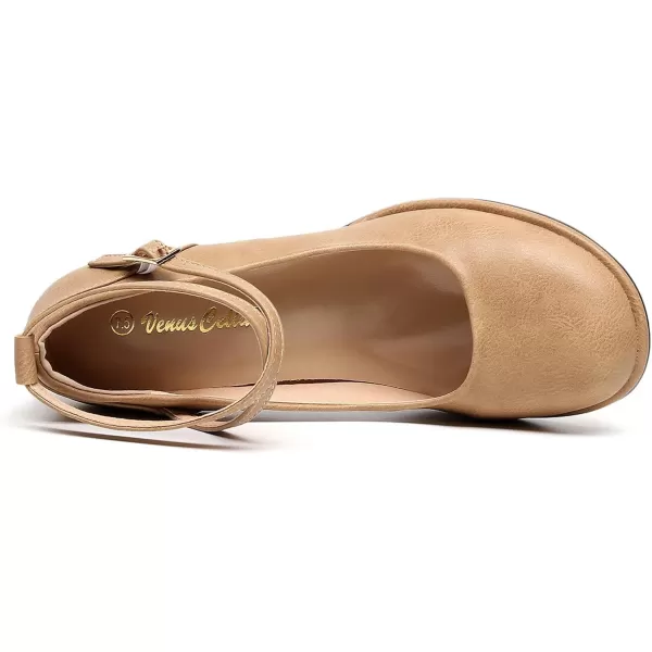 VenusCelia Women's X Strap Pump Heeled Shoe