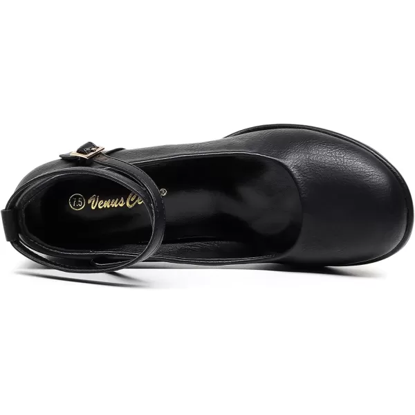 VenusCelia Women's X Strap Pump Heeled Shoe