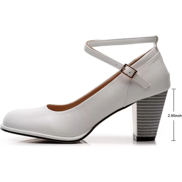 VenusCelia Women's X Strap Pump Heeled Shoe