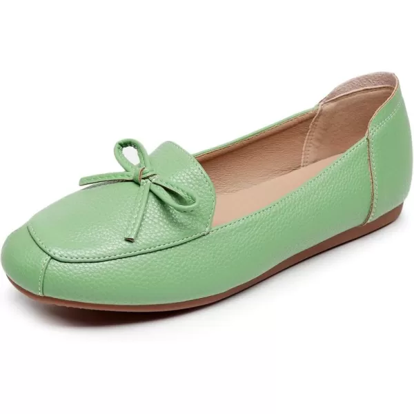 VenusCelia Women's Bowknot Wide Flat Shoe