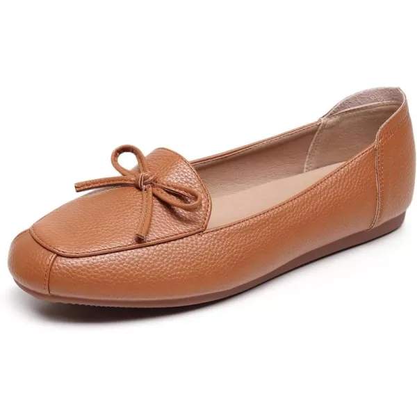 VenusCelia Women's Bowknot Wide Flat Shoe