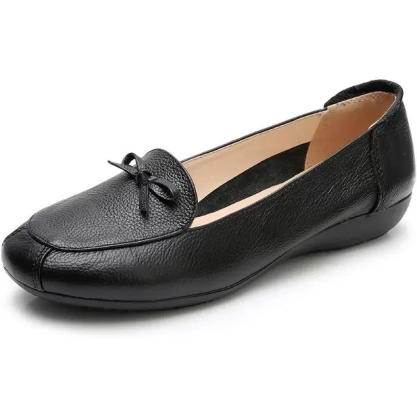 VenusCelia Women's Bowknot Wide Flat Shoe