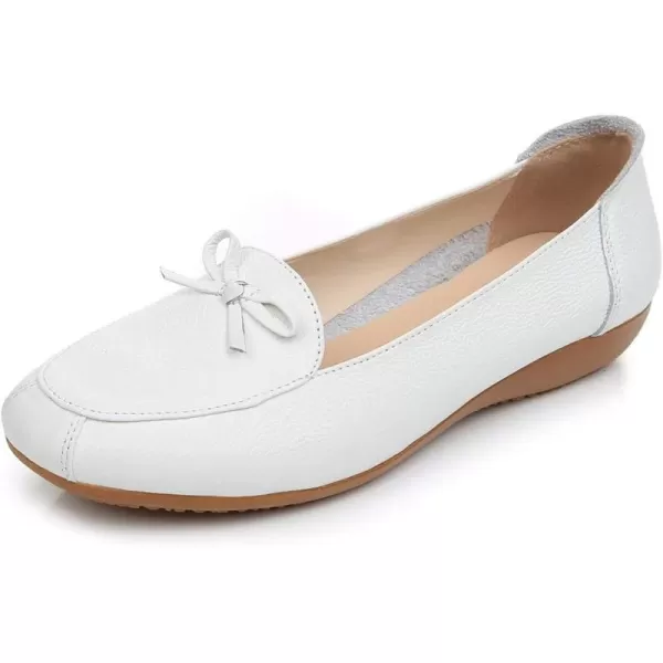 VenusCelia Women's Bowknot Wide Flat Shoe