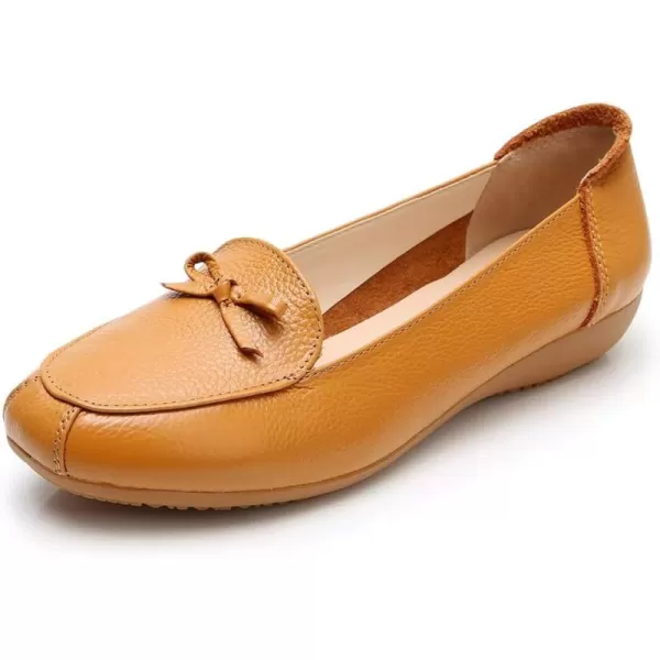VenusCelia Women's Bowknot Wide Flat Shoe