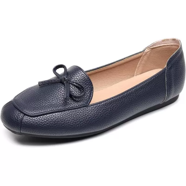 VenusCelia Women's Bowknot Wide Flat Shoe
