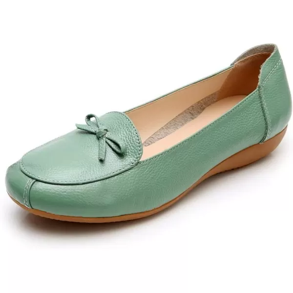 VenusCelia Women's Bowknot Wide Flat Shoe