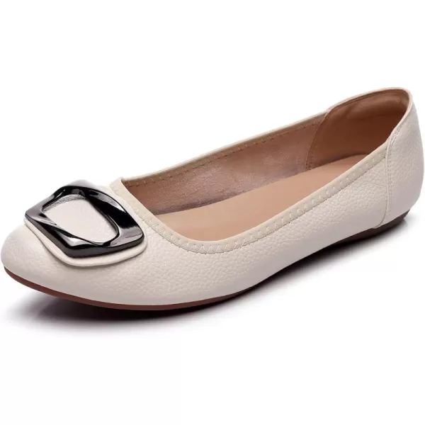 VenusCelia Women's Buckle Dance Flats Shoe