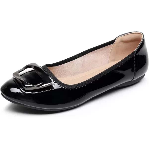 VenusCelia Women's Buckle Dance Flats Shoe