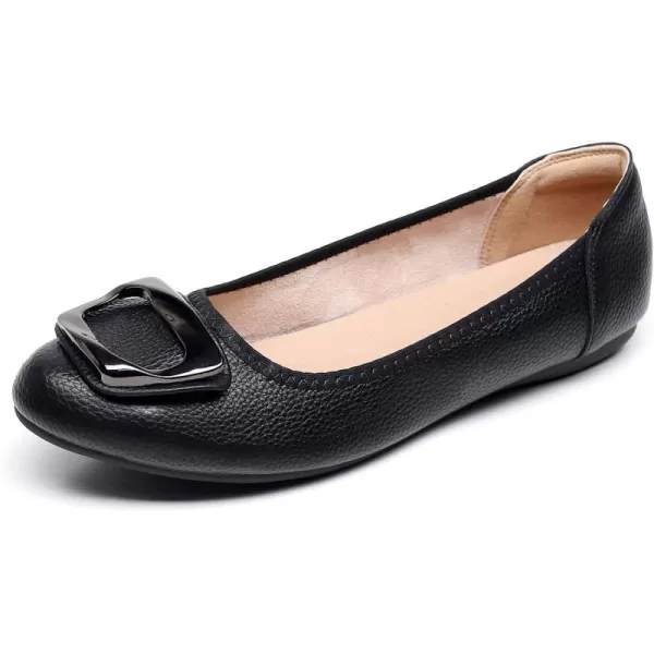 VenusCelia Women's Buckle Dance Flats Shoe