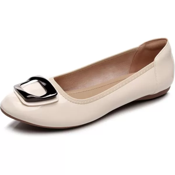 VenusCelia Women's Buckle Dance Flats Shoe