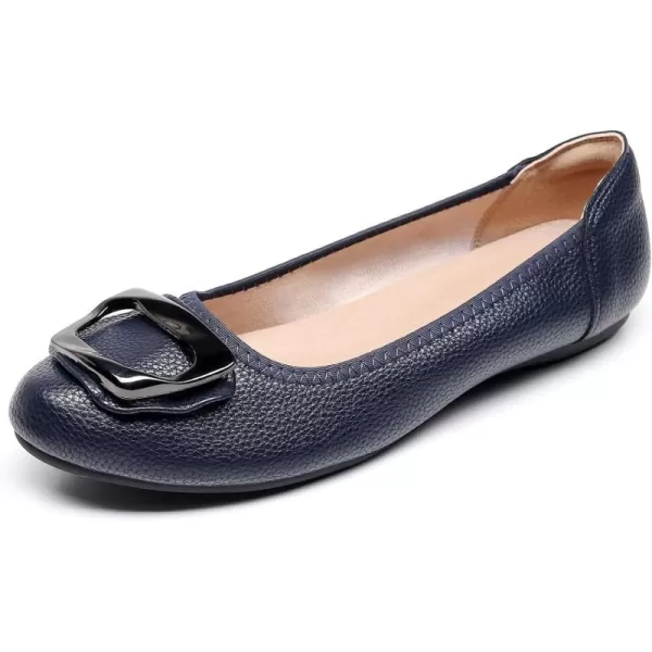 VenusCelia Women's Buckle Dance Flats Shoe