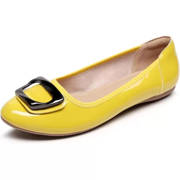 VenusCelia Women's Buckle Dance Flats Shoe