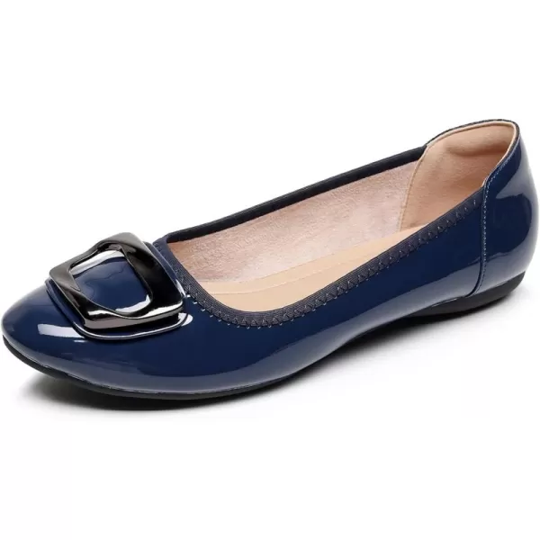 VenusCelia Women's Buckle Dance Flats Shoe