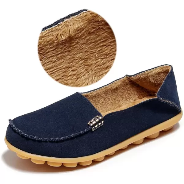 Navy Shearling