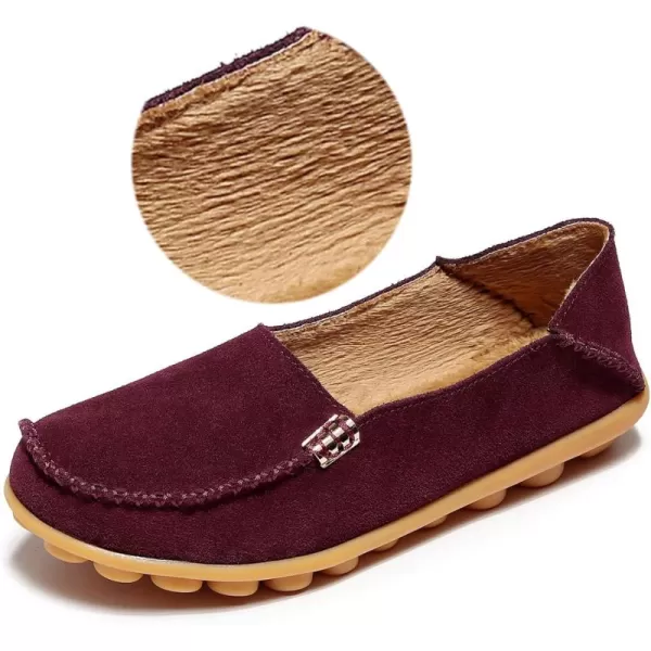 Burgundy Shearling