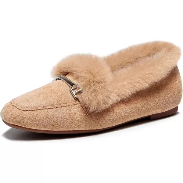 VenusCelia Women's Cozy Furry Flat Shoe