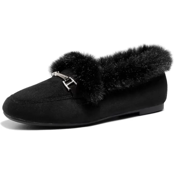 VenusCelia Women's Cozy Furry Flat Shoe
