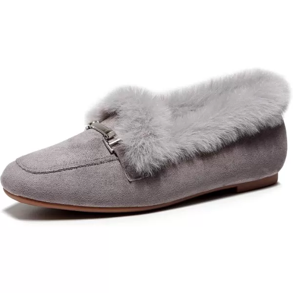 VenusCelia Women's Cozy Furry Flat Shoe