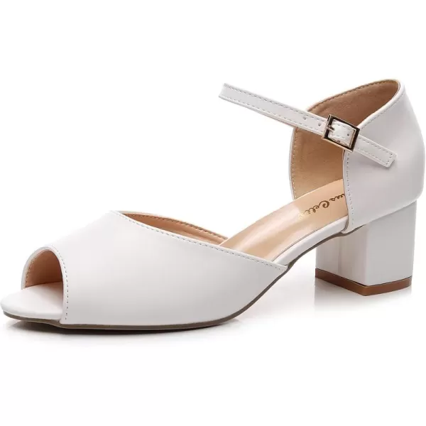 VenusCelia Women's Easy Going Strap Pump Chunky Heeled Sandal