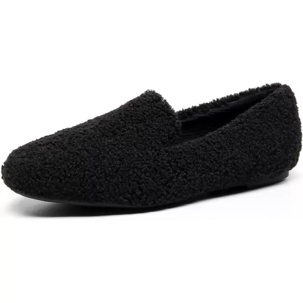 VenusCelia Women's Hairy Furry Flat Shoe