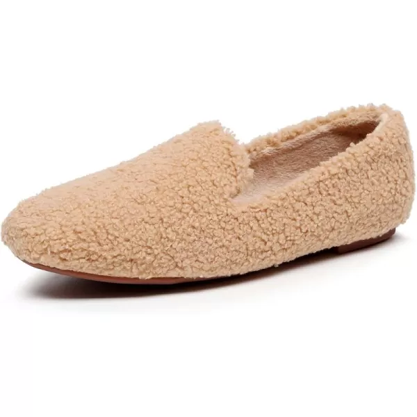 VenusCelia Women's Hairy Furry Flat Shoe