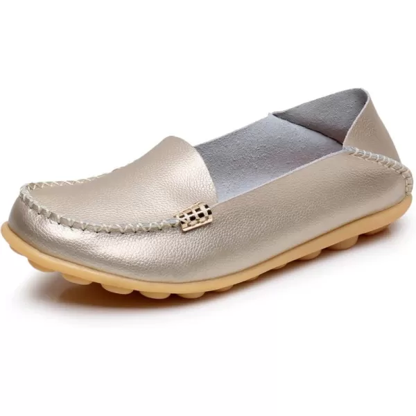 VenusCelia Women's Natural 2 Comfort Walking Flat Loafer