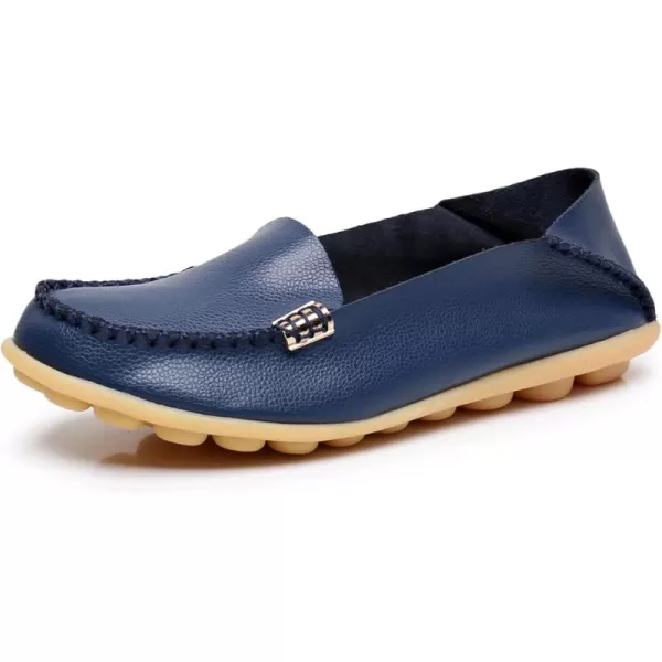 VenusCelia Women's Natural 2 Comfort Walking Flat Loafer
