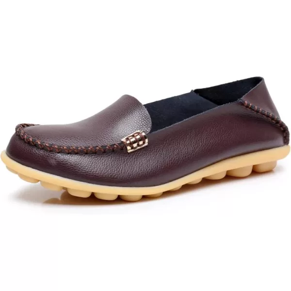 VenusCelia Women's Natural 2 Comfort Walking Flat Loafer