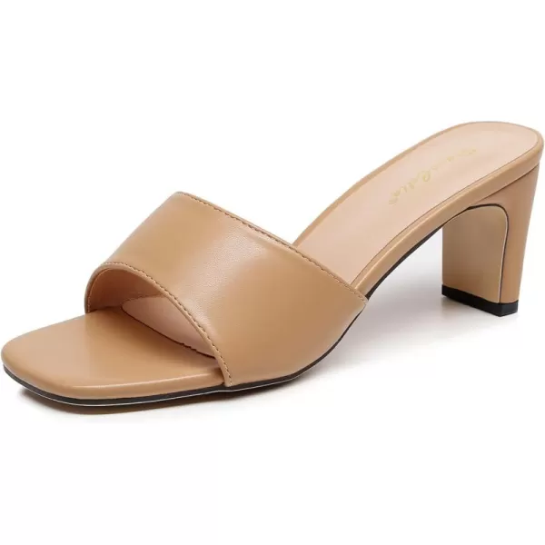 VenusCelia Women's One Band Pump Heeled Sandal