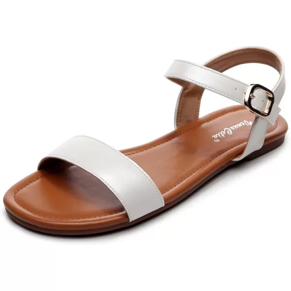 VenusCelia Women's Plain Strap Flat Sandal
