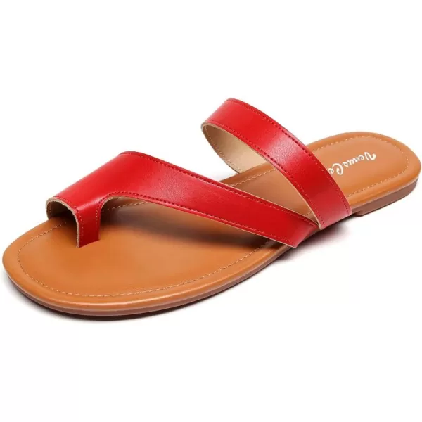 VenusCelia Women's Toe-Ring Slide Sandal