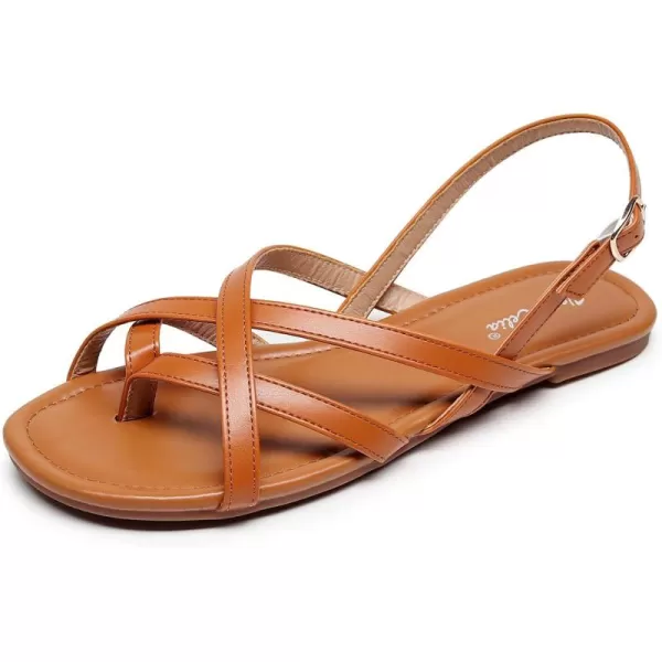 VenusCelia Women's X-Band Strap Flat Sandal