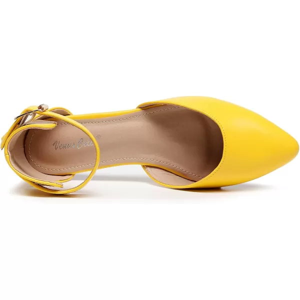 VenusCelia Women's D'Orsay Strap Flat Shoe