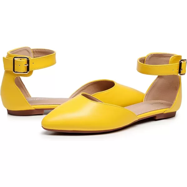 VenusCelia Women's D'Orsay Strap Flat Shoe