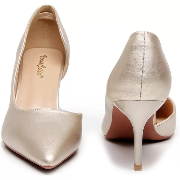 VenusCelia Women's D‘Osay Dress Pump Stiletto Heel Shoe
