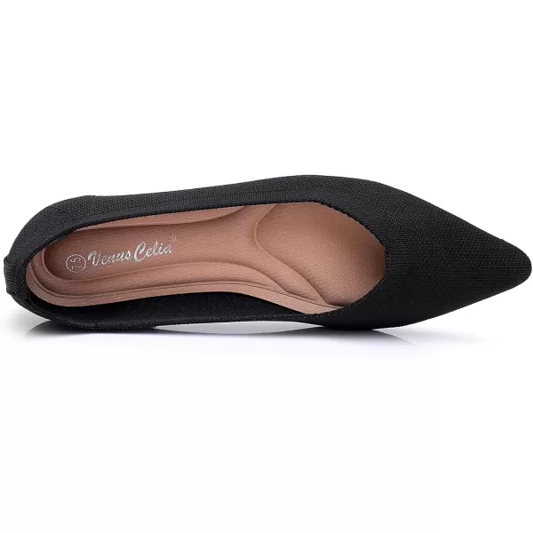 VenusCelia Women's Dextrous Knit Flat Shoe 
