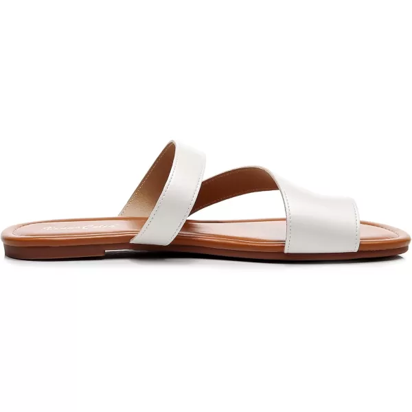 VenusCelia Women's Toe-Ring Wide Slide Sandal