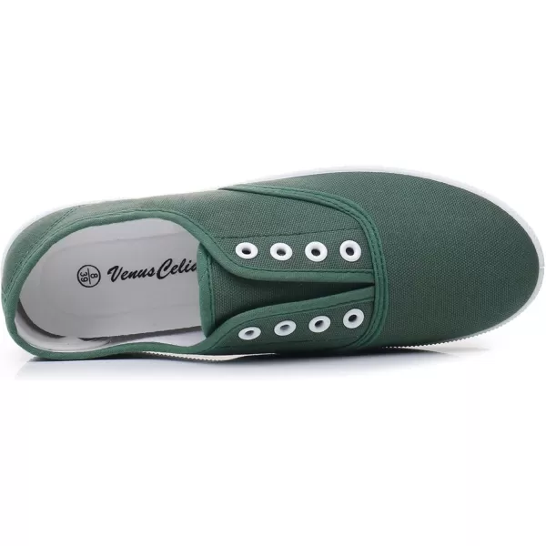 imageVenusCelia Womens Blaze Canvas SlipOn SneakerGreen