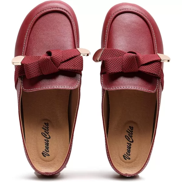 imageVenusCelia Womens Bullet Comfort Walking MulesBurgundy Bows
