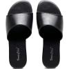 imageVenusCelia Womens Plain Wide Flat SandalBlack