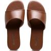 imageVenusCelia Womens Plain Wide Flat SandalBrown
