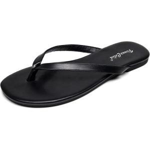 imageVenusCelia Womens Colorful Wide Flip FlopBlack