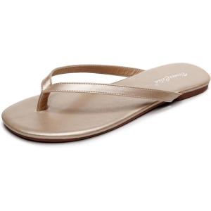 imageVenusCelia Womens Colorful Wide Flip FlopGold