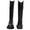 imageVenusCelia Womens Knee High Fashion Outdoors BootsBlack