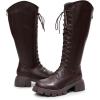 imageVenusCelia Womens Knee High Fashion Outdoors BootsBrown