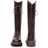 imageVenusCelia Womens Knee High Fashion Outdoors BootsBrown
